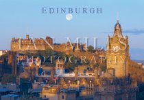 Edinburgh Full Moon , Castle & Rooftops Magnet