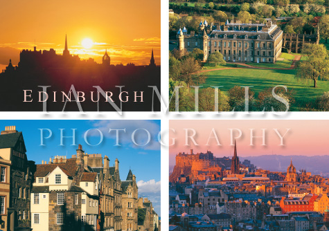 Edinburgh Multi,Sunset,Holyrood,Castle,Knox Magnet