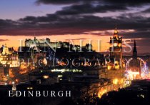 Edinburgh Castle, Balmoral, Festive Night Magnet