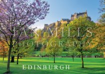 Edinburgh Castle & Princes St Gardens in Blossom Magnet