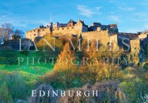 Edinburgh Castle Close Up Spring Magnet