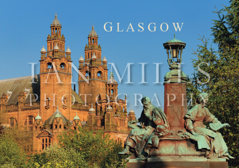 Glasgow - Kelvingrove & Statue Magnet