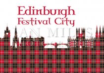 Edinburgh Festival City Silhouette Magnet