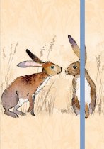 A6 Notebook Kissing Hares