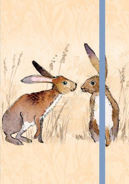 A6 Notebook Kissing Hares