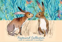 Notecard Collect Kissing Hares