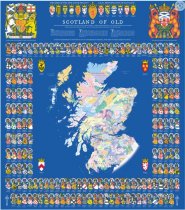 Clans & Tartans Map of Scotland