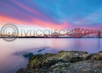 Forth Bridges at Sunset Magnet