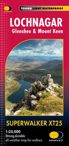 XT25 Superwalker Map Lochnagar, Glenshee, Mount Keen