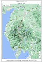 XT40 Map Long Distance Paths Cumbria Way