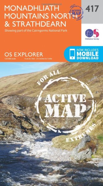 Explorer Active 417 Monadhliath Mountains & North Strathdear