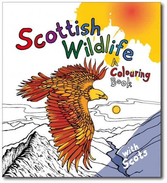 Scottish Wildlife: A Colouring Book with Scots