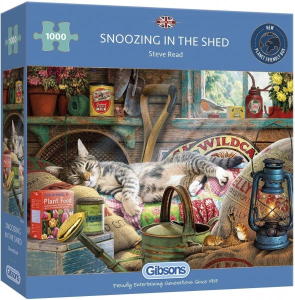 Jigsaw Snoozing in the Shed 1000pc