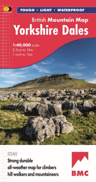 British Mountains Map Yorkshire Dales