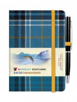 Tartan Cloth Notebook Mini: Blue Loch