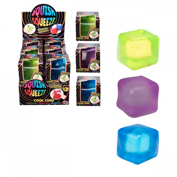 Squish-Squeeze Cool Cube (3 Asst)