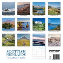 2026 Calendar Scottish Highlands