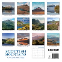 2026 Calendar Scottish Mountains