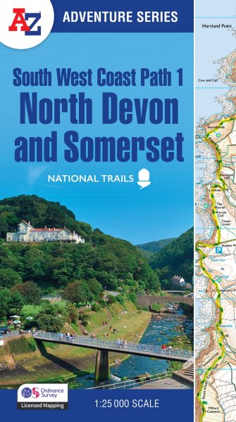 South West Coast Path Adventure Atlas 1 North Devon & Somerset
