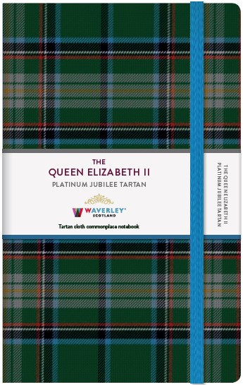 Tartan Cloth Notebook Large: Queen Elizabeth Platinum Jubliee