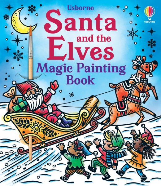 Santa & the Elves Magic Painting Book