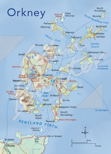Orkney Map Magnet
