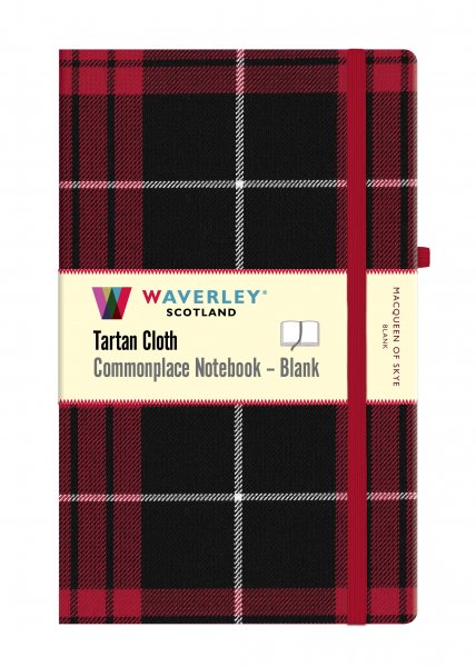 Tartan Cloth Notebook Large Blank: MacQueen of Skye