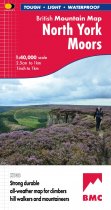 British Mountains Map North York Moors