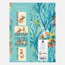 Notecard Wallet Kissing Hares