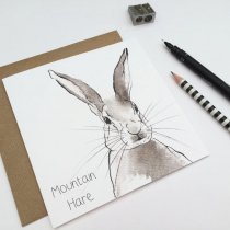 Mountain Hare Greetings Card