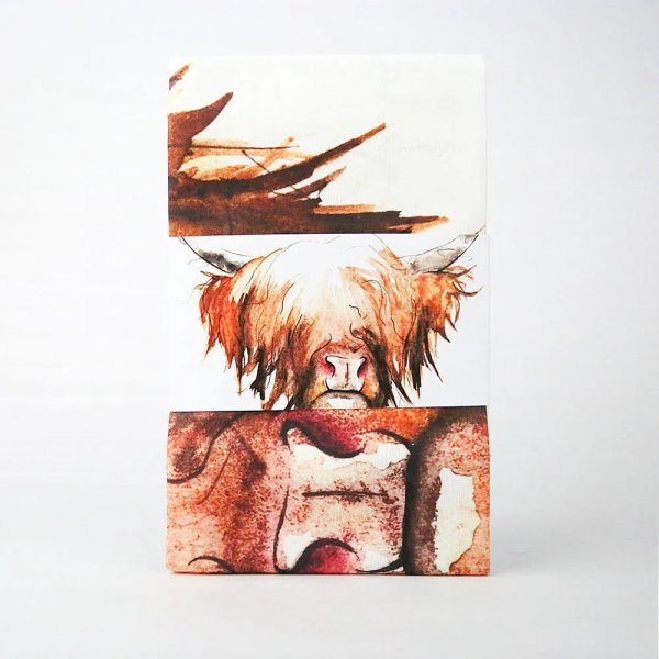 Tea Towel Highland Cow