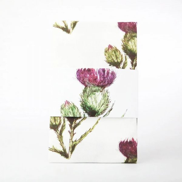 Tea Towel Repeat Thistle Flower of Scotland