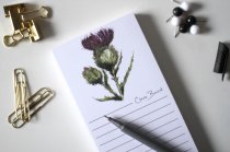 Magnetic Notepad Thistle Flower of Scotland