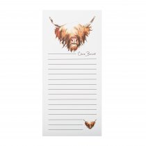 Magnetic Notepad Highland Cow