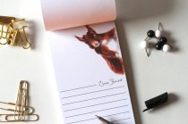 Magnetic Notepad Red Squirrel