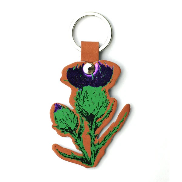 Key Ring Thistle Tan