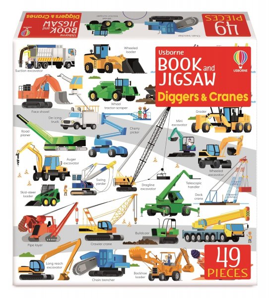 Book & Jigsaw Diggers & Cranes