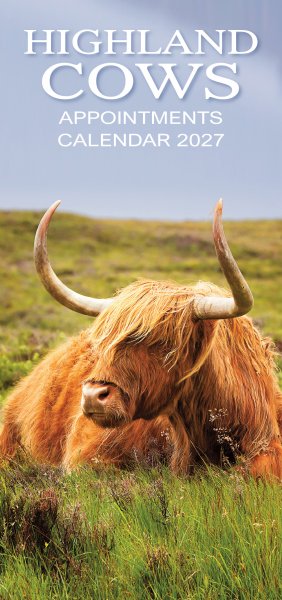 2027 Calendar Highland Cows Appointments (2 for 10v)