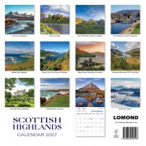 2027 Calendar Scottish Highlands (2 for 10v)