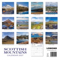 2027 Calendar Scottish Mountains (2 for 10v)