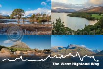 West Highland Way Elevation Composite Postcard