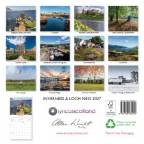 2027 Calendar Inverness & Loch Ness