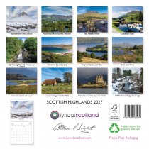 2027 Calendar Scottish Highlands