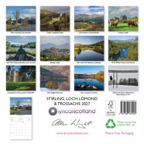 2027 Calendar Stirling, Loch Lomond & Trossachs