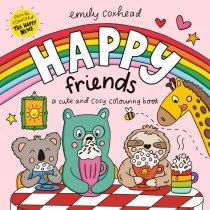 Happy Friends Cute & Cosy Colouring Book