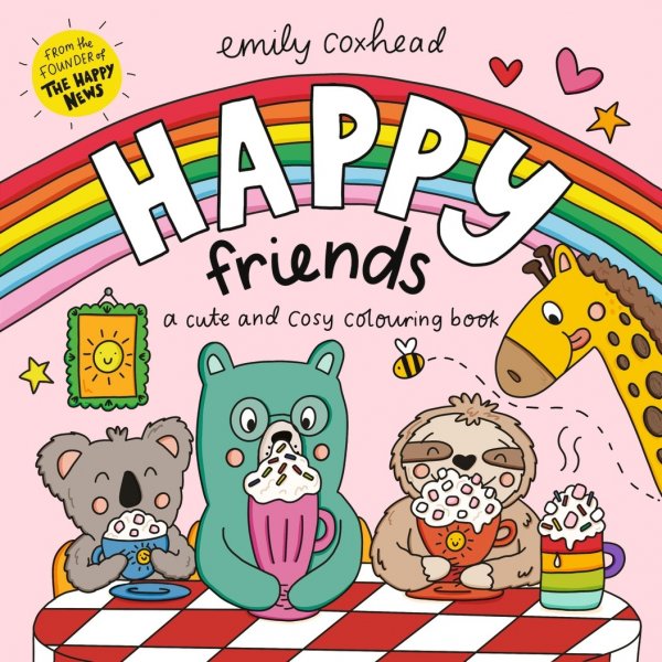 Happy Friends Cute & Cosy Colouring Book