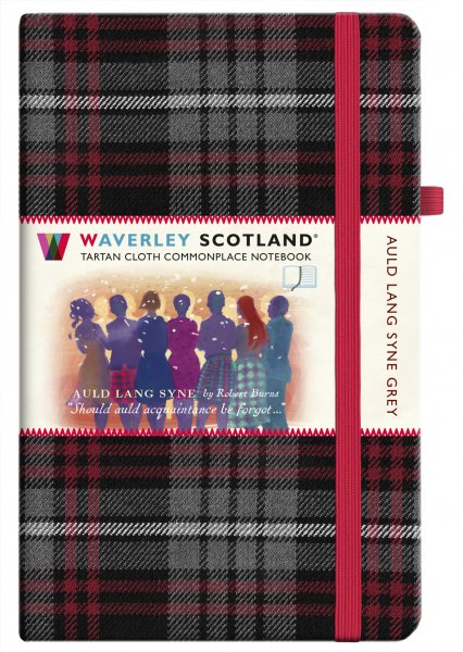 Tartan Cloth Notebook Pocket: Auld Lang Syne