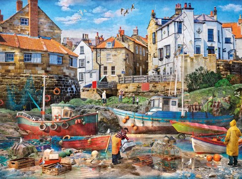 Jigsaw Fishermen at Robin Hood's Bay 1000pc