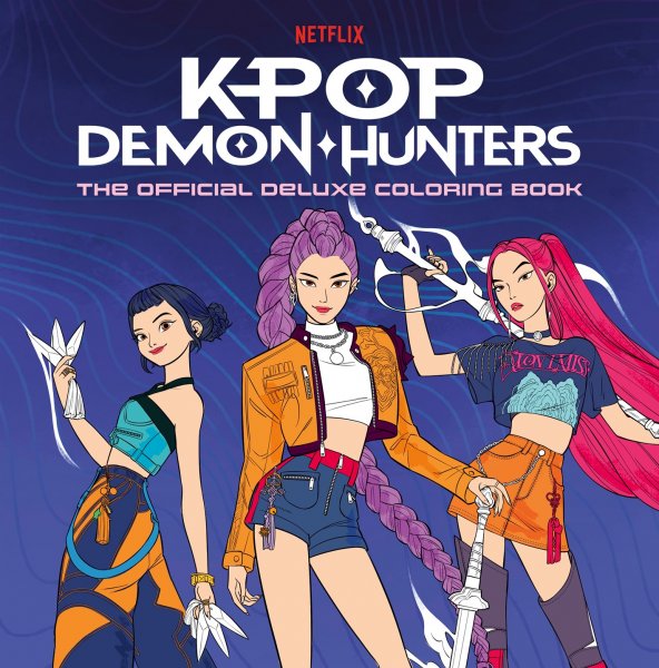 K-Pop Demon Hunters Official Deluxe Colouring Book