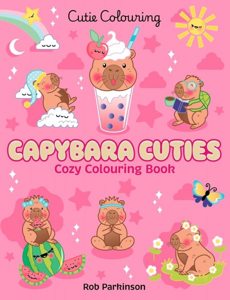 Capybara Cuties Cozy Colouring Book